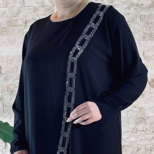 شومیز سایز بزرگ طرح زنجیر3134